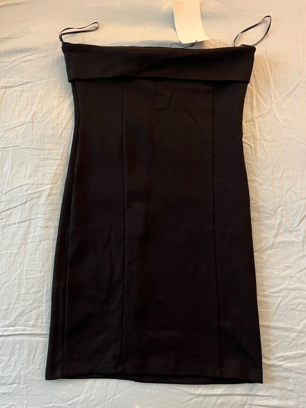 Zara Strapless Black Mini Dress